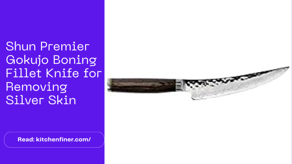 Shun Cutlery Premier Boning & Fillet Knife 6”, Easily Glides Through Meat and Fish, Authentic, Handcrafted Japanese Boning, Fillet and Trimming Knife 