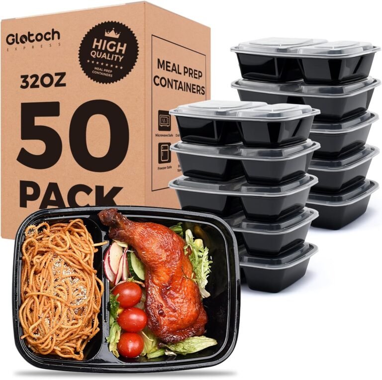 Glotoch 50 Pack 32 oz Meal Prep Containers Reusable 5 81qe2jEyz L. AC SL1500 Kitchen Finer